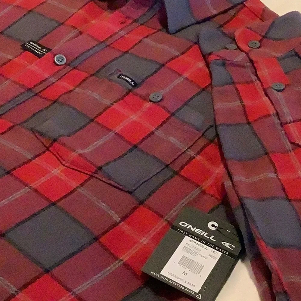 NWT O'NEILL REDMOND CLASSIC STRETCH FLANNEL